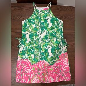 NWOT Lilly Pulitzer Women’s Pearl Romper in Flamingle, Size 6